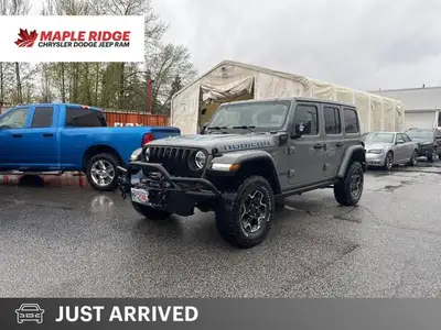 This 2022 Jeep Wrangler 4xe Unlimited Rubicon, in an attention-grabbing Sting-Grey, represents the p...