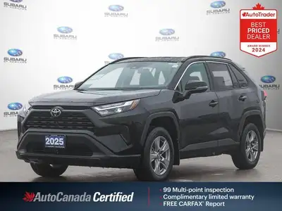 New Price! Black 2025 Toyota RAV4 XLE SUNROOF | ALLOYS | AWD AWD 8-Speed Automatic 2.5L 4-Cylinder D...