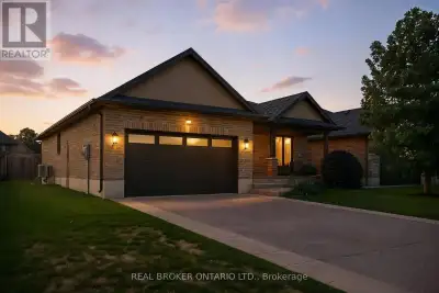 Welcome to this beautifully maintained 2+1 bedroom, 2 bathroom brick bungalow in Delhi, Ontario - of...