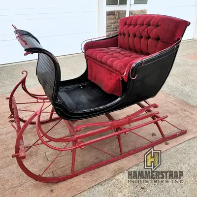 Geo. A. Clark & Son One Horse Open Sleigh vintage US made one horse open sleigh Call or text Mike to...