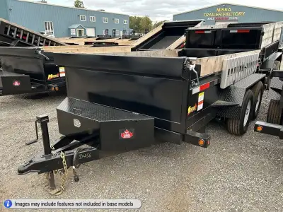 Miska 3.5 Ton Contractor Model Scissor Lift Dump Trailer Loaded with our Contractor Package and come...