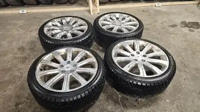 ondition Used - Good We are selling a full set of ZMAX Winter Nova Stud 2 tires and wheels from a 20...