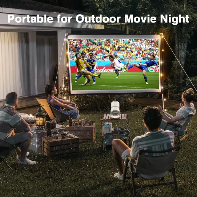 GKLPO Mini Projector with WiFi 6 and Bluetooth, Portable Outdoor in General Electronics in Markham / York Region - Image 8