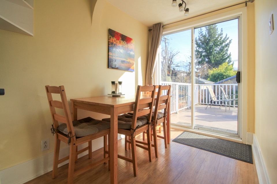 Main Street 2 bedroom house across from park with large deck/ ya 4