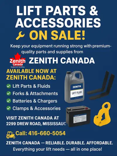 Lift Parts & Accessories On Sale Get the best deals on: Forks & Clamps Batteries & Chargers Hydrauli...