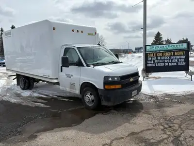 Spadoni Sales and Leasing at the Thunder Bay Airport has this 16 foot cube van for sale with a 6.6lt...