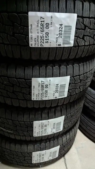 SET OF 4X FALKEN WILDPEAK A/T TRAIL TAG # 20324 Size: 225/65/17 225/65/17 Excellent condition Pressu...
