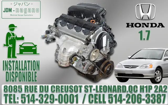 Moteur Honda CRV Civic Accord Insight Pilot Odessey Ridgeline in Engine & Engine Parts in Drummondville - Image 7