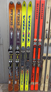 Three Skis Salomon VOLKL  BLIZZARD