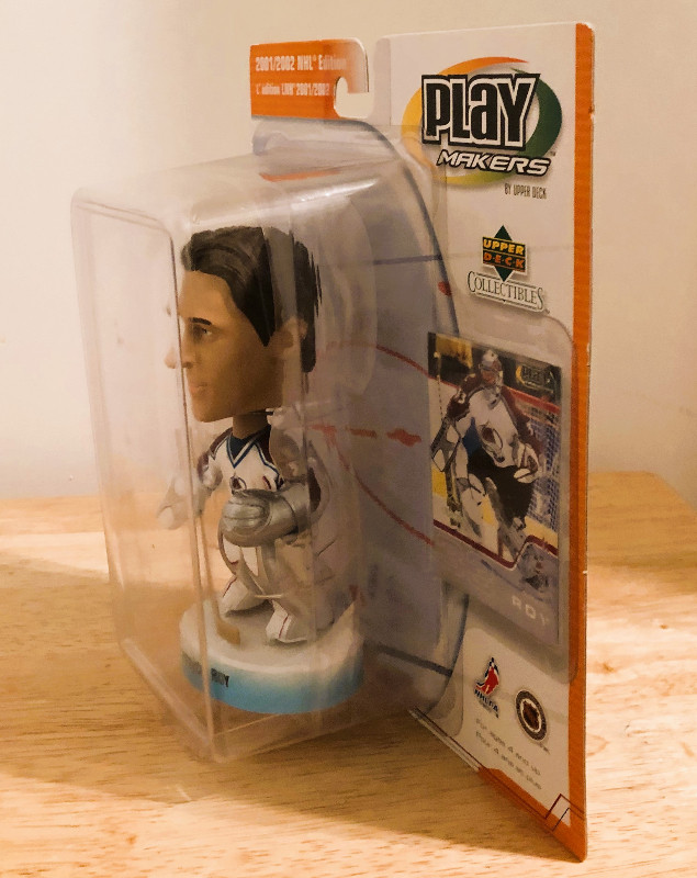 2001/02 Patrick Roy Colorado Avalanche PlayMakers Bobble Head in Arts & Collectibles in Calgary - Image 2