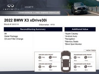 The 2022 BMW X3 xDrive30i is a symbol of luxury and performance, powered by a responsive 2.0L turbo... (image 1)