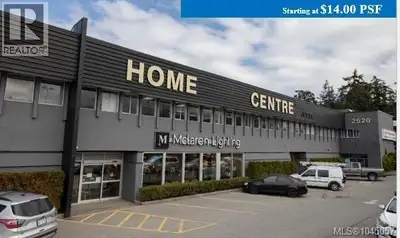 Professional office and showroom opportunity in a high-exposure central Nanaimo location. Unit 203 a...