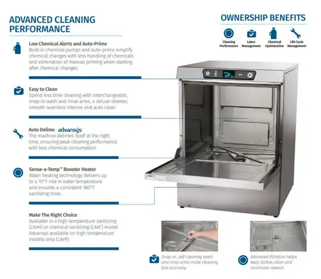 Hobart  Commercial Under Counter Dishwasher (LXER Advansys) in Industrial Kitchen Supplies in City of Toronto - Image 3