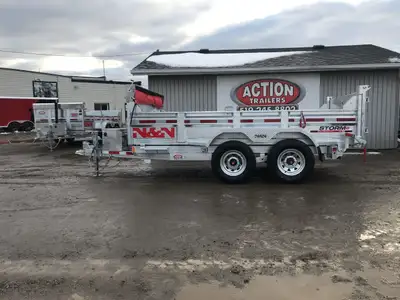 N&N STORM SERIES 6'x12' TANDEM AXLE GALVANIZED DUMP TRAILER: 5 TON Why settle for less when you can...
