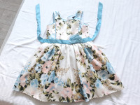 Girls Size 6 Dress by Zunie Sleeveless Flower Print
