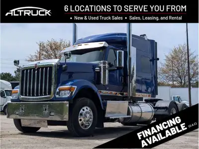 **PLEASE CALL AHEAD TO SCHEDULE A VIEWING** 2025 International HX520 SFA Heavy Spec Sleeper Stock #:...