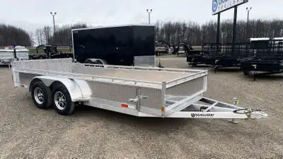 Canadian Mennonite Built Tandem Axle Aluminum Utility Trailer is $6,800.00 or $135.98/month! Ord: E1...