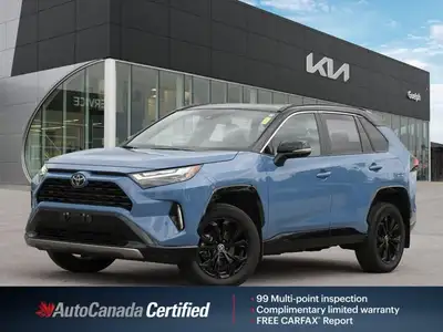 The highly anticipated 2025 Toyota RAV4 Hybrid XSE, a striking light blue Sport Utility with a sophi...