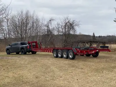 2010 loadmaster quade axle boat trailer fully adjustable 28000lb 5 wheel ...
