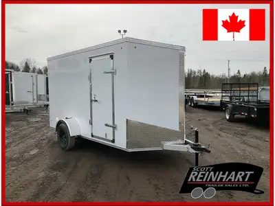 2026 XCel Trailers 6x12 Plus V-Nose All Aluminum Cargo Trailer 2990LB GVWR, 3500LB Spring Drop Axle...