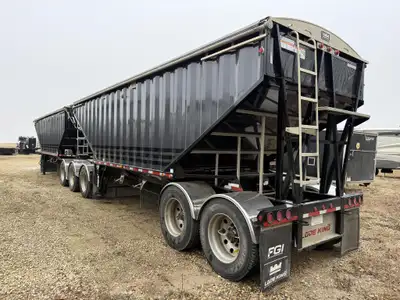 2024 Lode King Prestige Super B-train Belly Dump Grain Trailer Comes with air ride suspension, air b...