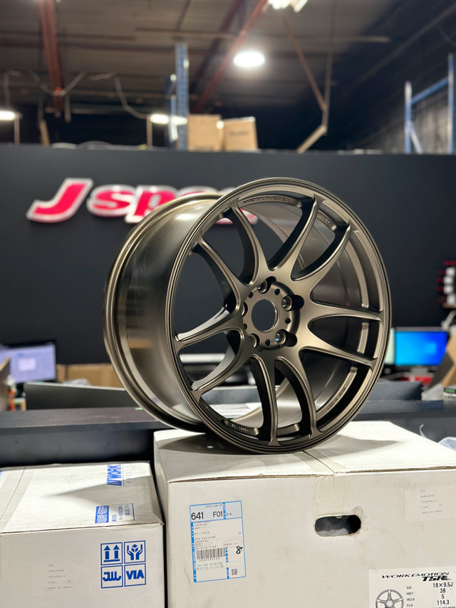 Instock! Work Emotion 18x9.5 +38 5x114.3 STI WRX EVO Civic in Tires & Rims in Markham / York Region