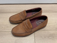 Ted Baker Loafer Style Brown Men Shoes Size 8 41 Nubuck Leather