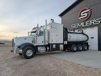 2015 Peterbilt 367 Combo Vac Truck Foremost 13 cube Fresh 5 year tank inspection Recent work order i...