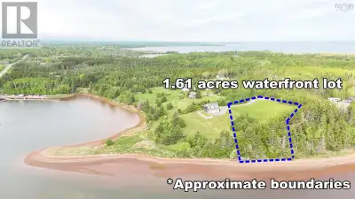 Here we have a 1.6 acre waterfront building lot, just 5 minutes from Tatamagouche for all amenities!...