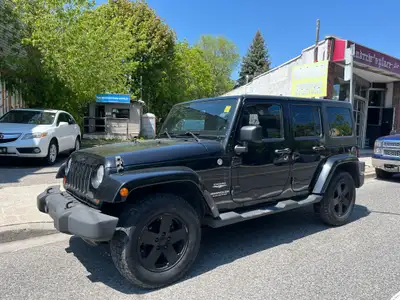 2011 JEEP WRANGLER SAHARA CONVERTIBLE 4X4 / SAFETY CERTIFIED ONE OWNER JUST ARRIVED, BLACK, 4DR, 3.8...