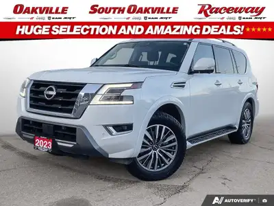2023 Nissan Armada SL White 5.6L V8 DOHC 32V LEV3-SULEV125 400hp 7-Speed Automatic Call us at (905)...
