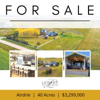 Inside Airdrie AB 40 Acres; Live, Work, Play, Future Development