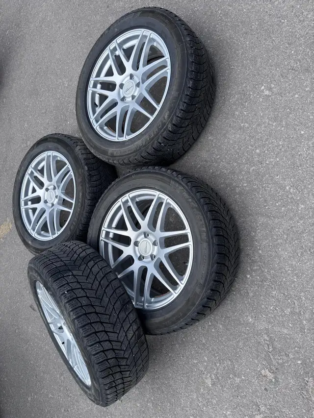 235/55/19 Audi SQ5 Benz GLC300 Michelin x ice snow tires 5x112 in Tires & Rims in City of Toronto - Image 7
