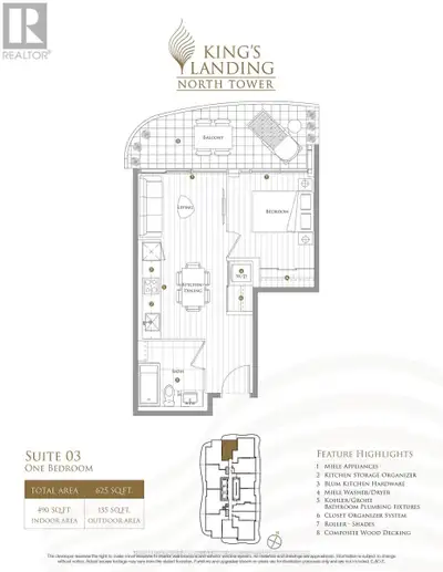 Discover refined living in Bayview Village at Kings Landing by Concord! This 1 bedroom suite offers...
