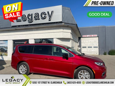 Welcome to Legacy Dodge Claresholm. Apple CarPlay, Android Auto, 360 Camera, Synthetic Leather Seats...
