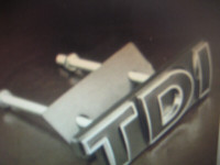 "TDI" Front Grille Car Emblem fit any VW-NEW-ONLY $10!!!