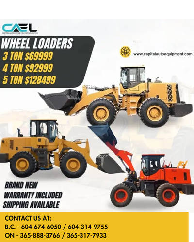 2025 CAEL Wheel Loader 3/4/5 Ton Brand new + Warranty + Finance Price: $69,999 Description Wheel Loa...