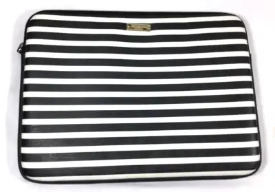 KATE SPADE LAPTOP CASE 13" NEW YORK SAFFIANO BLACK &WHITE STRIPE, View more
