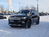 The 2026 Jeep Compass North in Diamond Black Crystal Pearl with a Black interior combines bold style... (image 1)