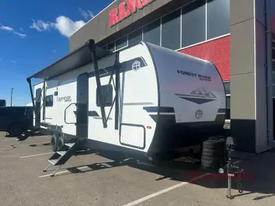 Forest River Surveyor Legend X travel trailer 27CAMP highlights: Double-Size Bunks Large Slide Out Q...