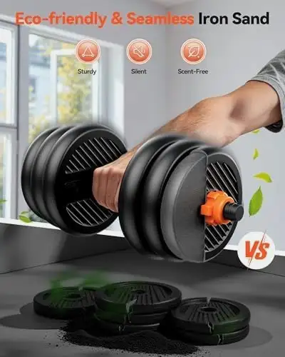 FEIERDUN 4-in-1 Dumbbells - 20-90 lb Set in Exercise Equipment in Ottawa - Image 4