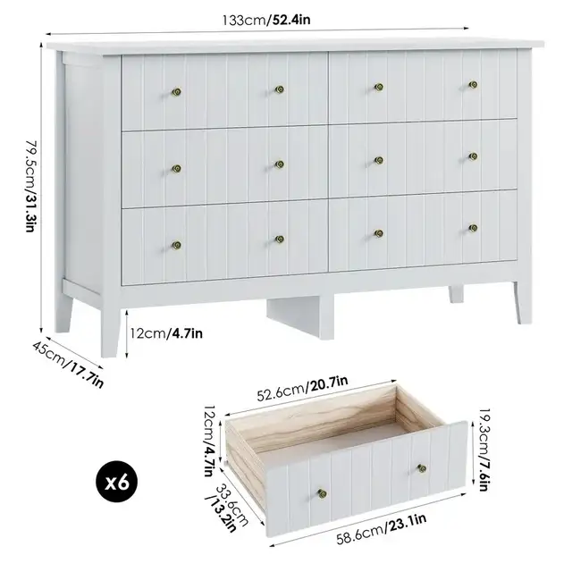 Brand New 6-Drawer Dresser Special Selling $199 to $289 | Dressers ...