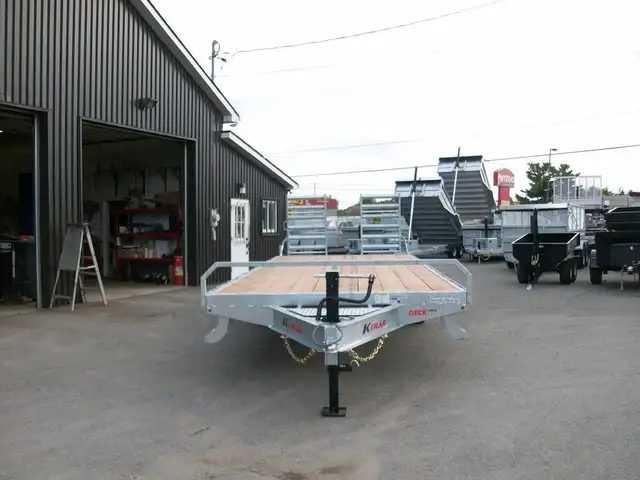 2025 K-Trail DECK OVER 8'.6in. X 23' 2X 7000LB RAMPE VTT MOTO TR in Cargo & Utility Trailers in Laval / North Shore - Image 4