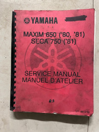 Sm303 Yam Maxim 650 SECA 750 XJ650/70 Service Manual