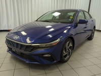 Finished in Blue with a Black interior, this used 2025 Hyundai Elantra Preferred offers modern style... (image 3)