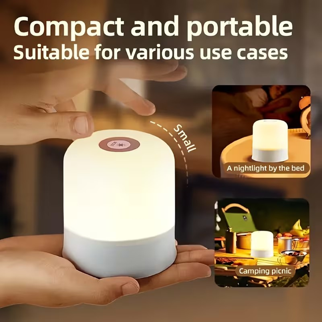 LED Touch Bedside Lamp, Portable Touch Night Light in Indoor Lighting & Fans in Mississauga / Peel Region - Image 4