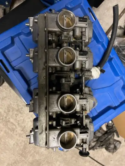 1981 1982 Kawasaki KZ1000 CSR LTD Carbs Carburetor Bank $195CAD Choke and butterflies open close fre...