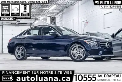 Auto Luana 2016 MERCEDES-BENZ C-Class PRENEZ UN RENDEZ-VOUS / BOOK AN APPOINTMENT (514) 327-5553 780...