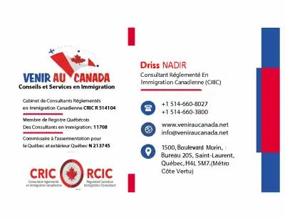 Consultation Gratuite en Immigration Canadienne - 514-660-8027, View more