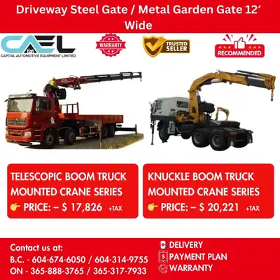 New CAEL Truck Crane Attachments – CERTFIED & WARRANTY INCLUDED, View more